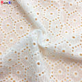 Jacquard Fabric Clothing Fabric textile 100% Eyelet Cotton